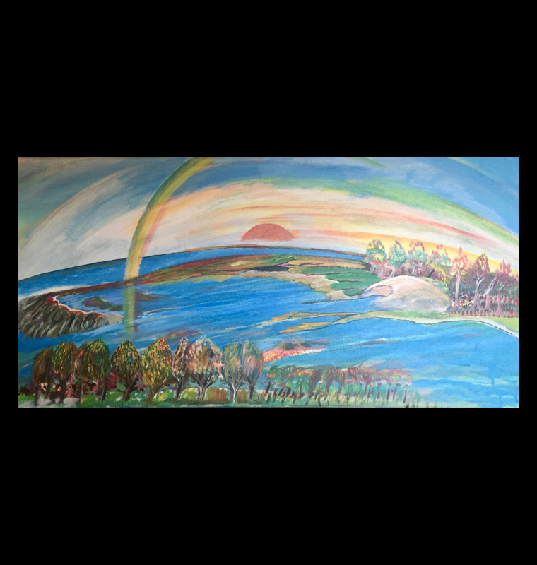 arte pintura arcoiris