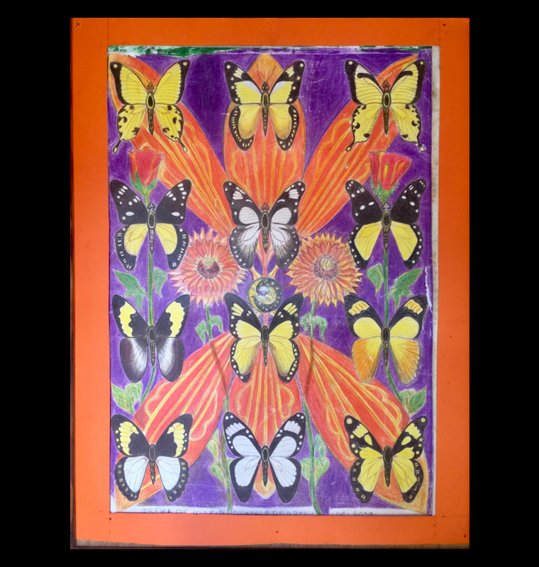 arte pintura flor amor